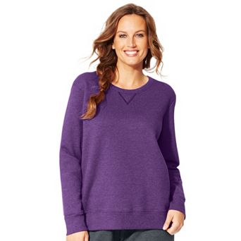 Plus Size Just My Size Fleece Crew Sweatshirt