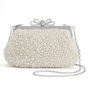 Lenore by La Regale Beaded Bow Clutch