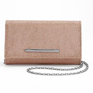 Lenore by La Regale Jacquard Roll Clutch