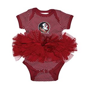 Baby Two Feet Ahead Florida State Seminoles Pin Dot Tutu Bodysuit