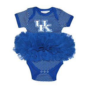 Baby Two Feet Ahead Kentucky Wildcats Pin Dot Tutu Bodysuit