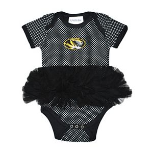 Baby Two Feet Ahead Missouri Tigers Pin Dot Tutu Bodysuit