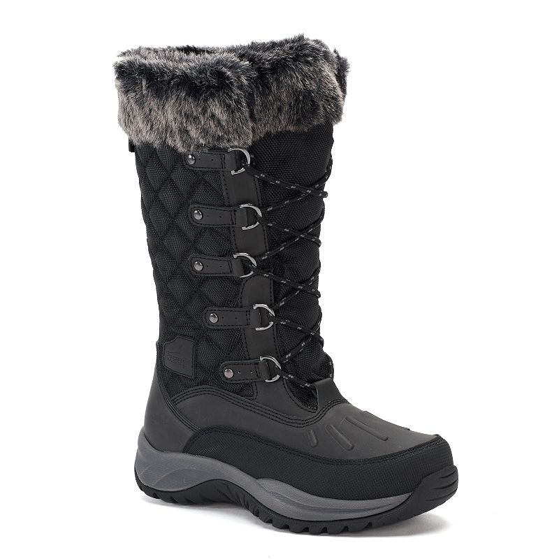 UPC 806434030312 product image for Pacific Mountain Whiteout Women's Winter Boots, Size: 7.5, Black | upcitemdb.com