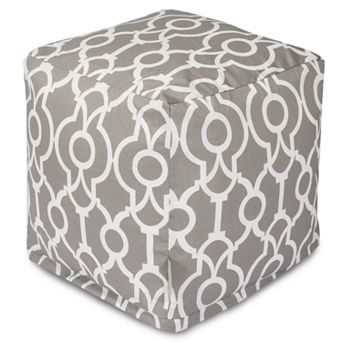 Majestic Home Goods Athens Indoor / Outdoor Cube Pouf Ottoman
