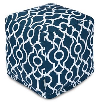Majestic Home Goods Athens Indoor / Outdoor Cube Pouf Ottoman