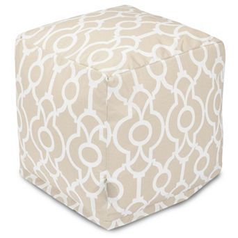 Majestic Home Goods Athens Indoor / Outdoor Cube Pouf Ottoman