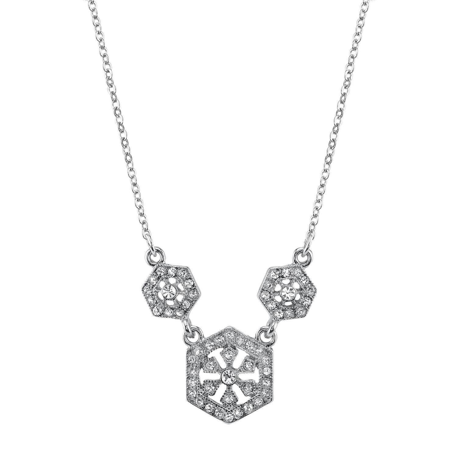 Image for Downton Abbey Triple Hexagon Necklace at Kohl's.