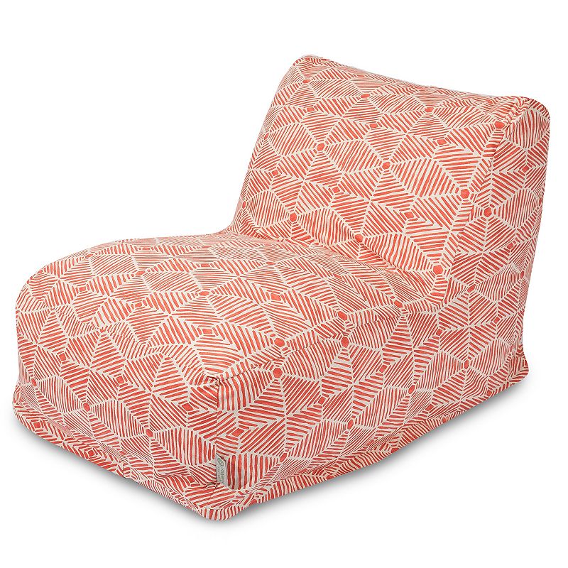 Majestic Home Goods Charlie Beanbag Chair Lounger, Pink