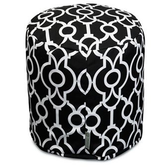 Majestic Home Goods Athens Indoor / Outdoor Small Pouf Ottoman
