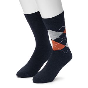 Men's Dockers 2-pack Argyle & Solid Dress Socks