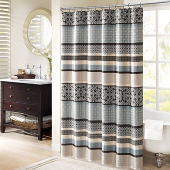 Madison Park Dartmouth Jacquard Shower Curtain