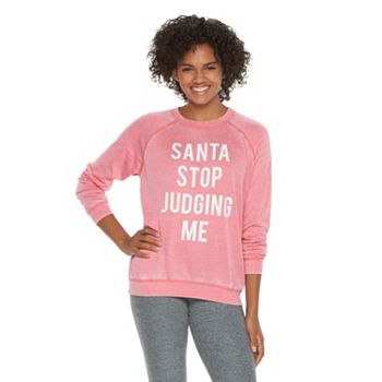 santa stop judging me shirt