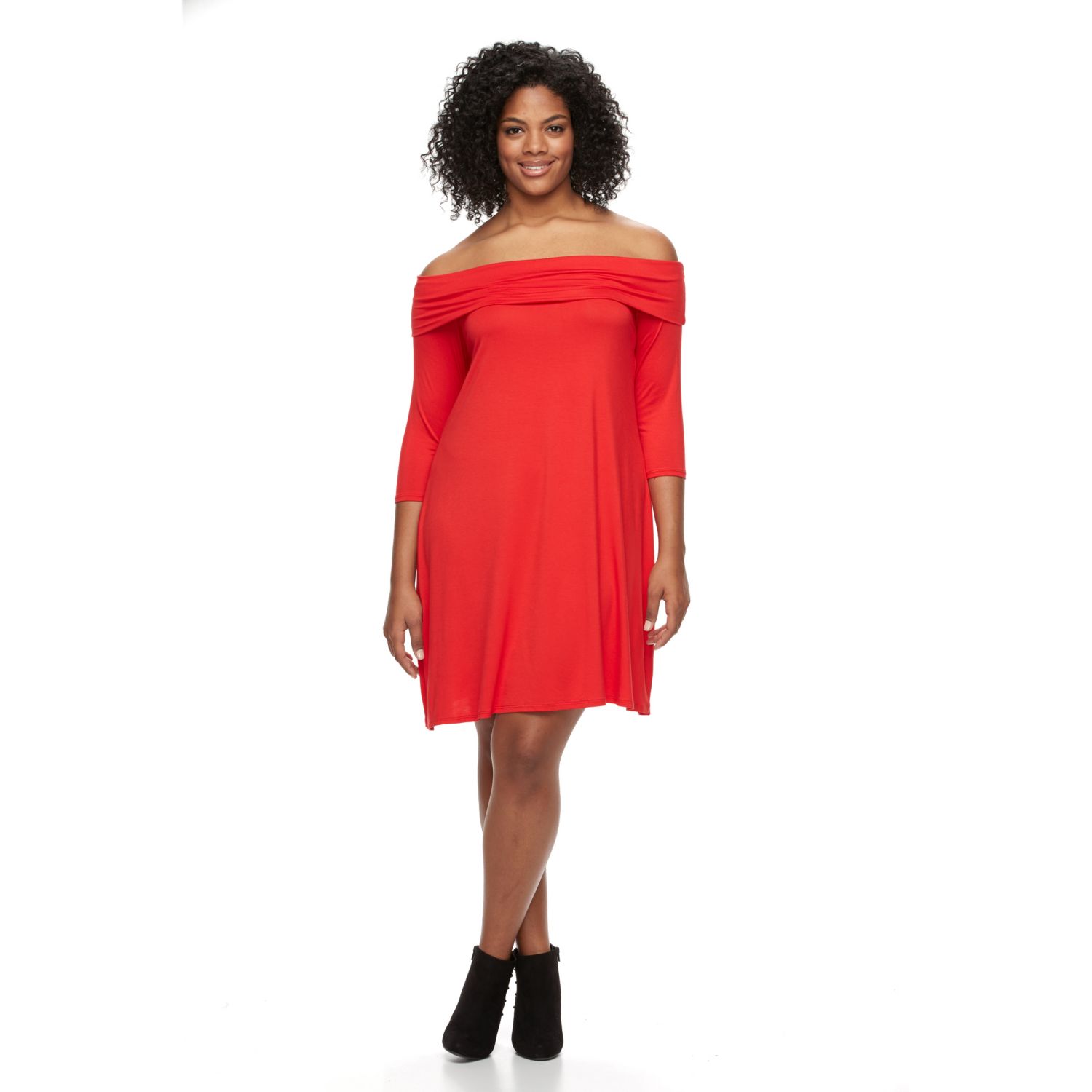 kohls orange dress