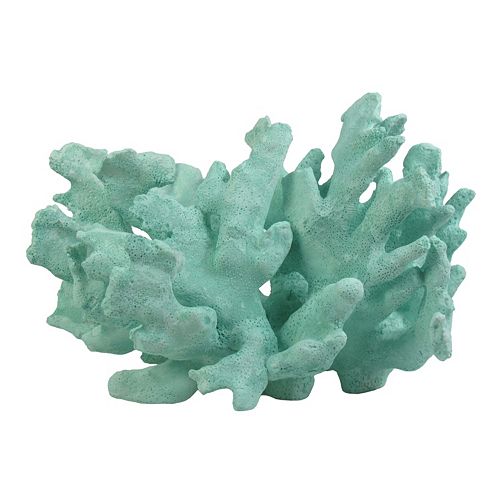 Sonoma Goods For Life Aqua Faux Coral Table Decor