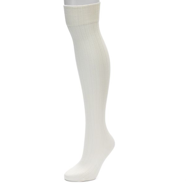 Women's Apt. 9® Solid Ribbed Over-the-Knee Socks