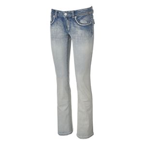 Juniors' Almost Famous Bleached Bootcut Jeans