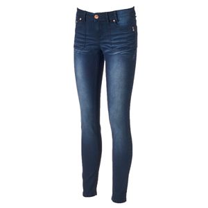Juniors' Almost Famous Zip Pocket Skinny Jeans