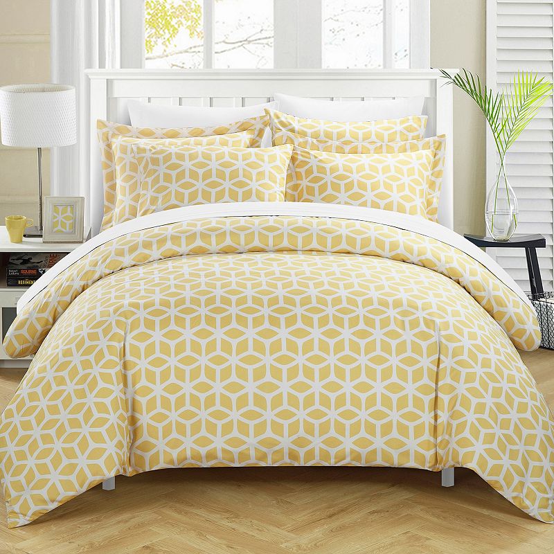 39513534 Elizabeth Duvet Cover Set, Yellow, King sku 39513534