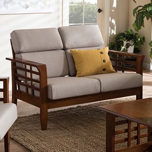 Baxton Studio Larissa Cushioned Loveseat