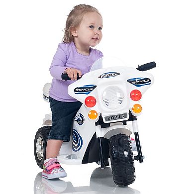 Lil' Rider SuperSport Three-Wheeled Police Motorcycle Ride-On