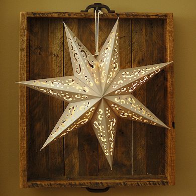 LumaBase 7-Point Star Paper Lantern 3-piece Set