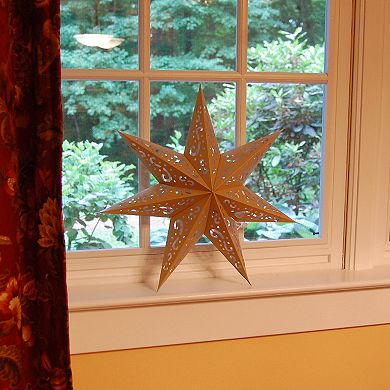 LumaBase 7-Point Star Paper Lantern 3-piece Set