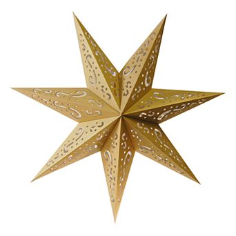 LumaBase 7-Point Star Paper Lantern 3 pc Set