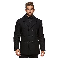 Mens Black Peacoat Outerwear Clothing | Kohl&39s