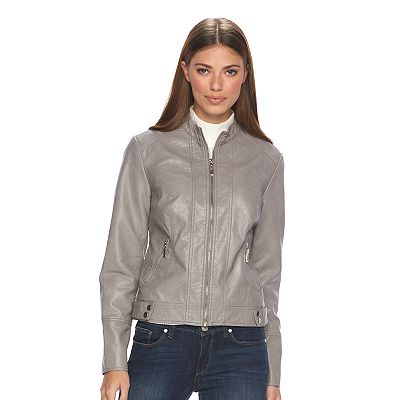 Apt 9 leather jacket womens clearance