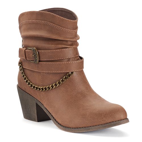 denim slouch boots