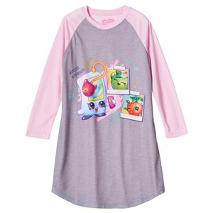 Girls 4-12 Shopkins Smarty Phone Raglan Nightgown