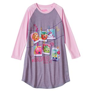 Girls 4-12 Shopkins Raglan Girls Rule Nightgown