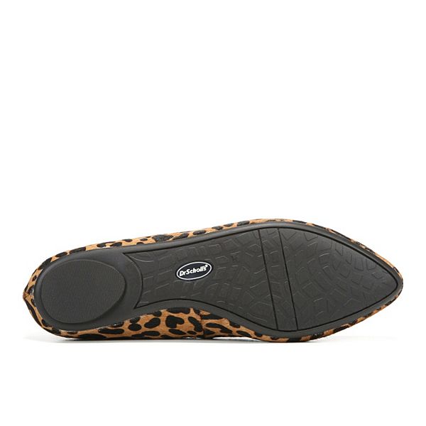 dr scholl's leopard print slip ons