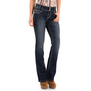 Juniors' Wallflower Luscious Curvy Bootcut Jeans