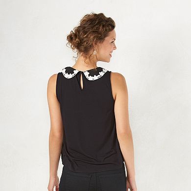 Women's LC Lauren Conrad Lace Collar Tank