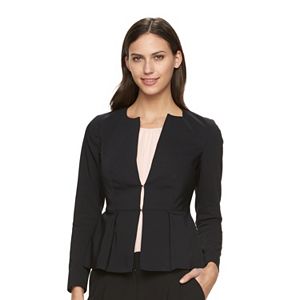 Petite Apt. 9® Torie Collarless Peplum Jacket