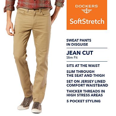 Men's Dockers Soft Stretch Jean Cut D1 Slim-Fit Pants