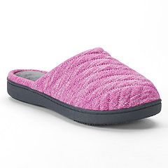 Isotoner Women's Shay Faux Fur Slip-on Slippers - Berry Pink S