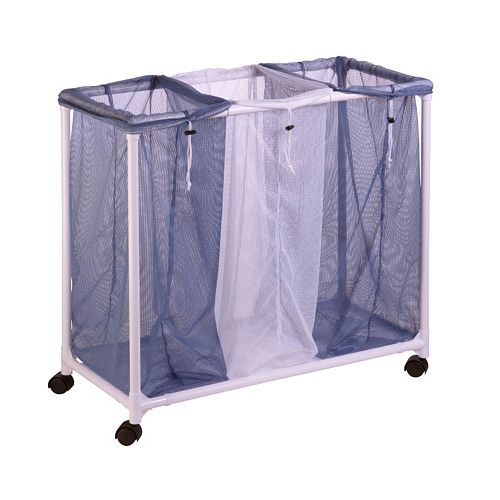 HoneyCanDo 3Bag Mesh Laundry Sorter