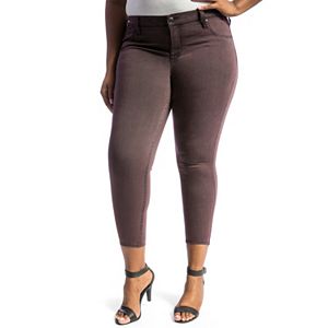 Juniors' Plus Size Crave Colored Ankle Skinny Jeans