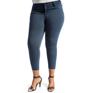 Juniors' Plus Size Crave Colored Ankle Skinny Jeans