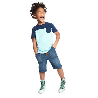 Boys 4-10 Jumping Beans® Two-Tone Pocket Tee