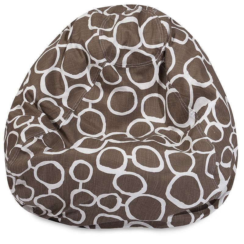 Majestic Home Goods Fusion Small Beanbag Chair, Brown