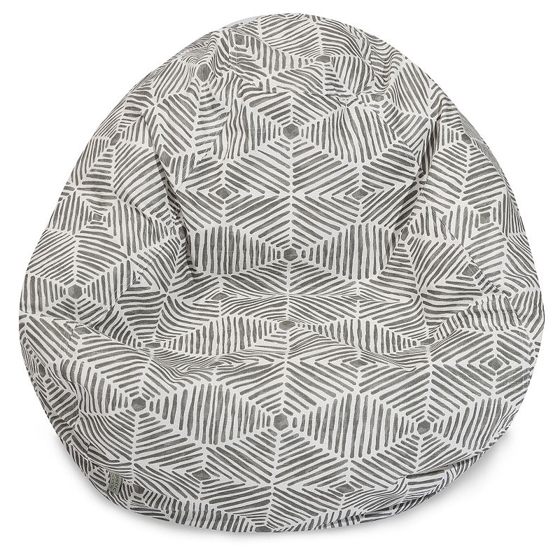 Majestic Home Goods Charlie Small Beanbag Chair, Grey