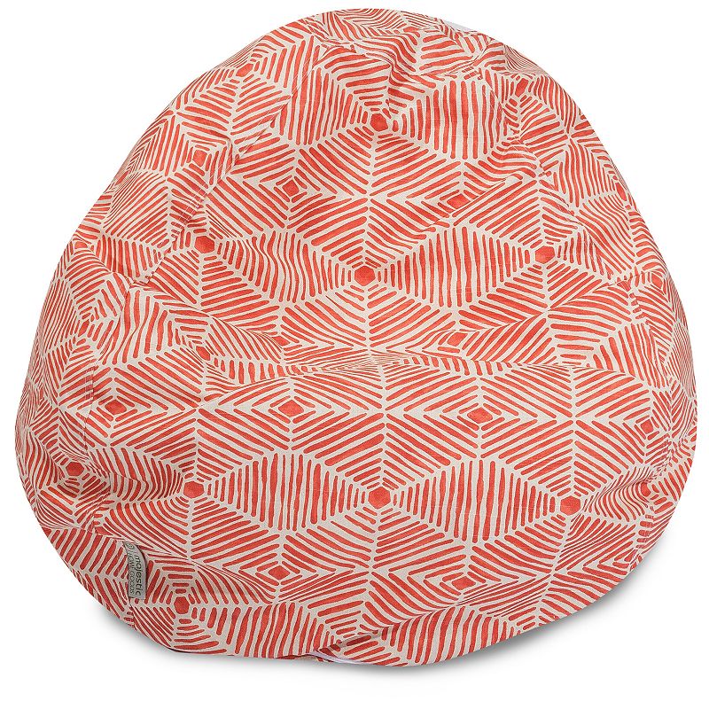 Majestic Home Goods Charlie Small Beanbag Chair, Red