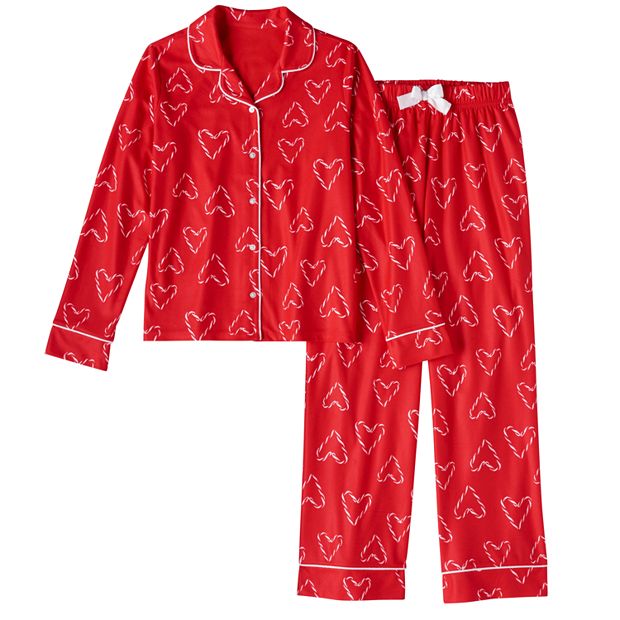 Girls 4 16 SO Candy Cane Pajama Set