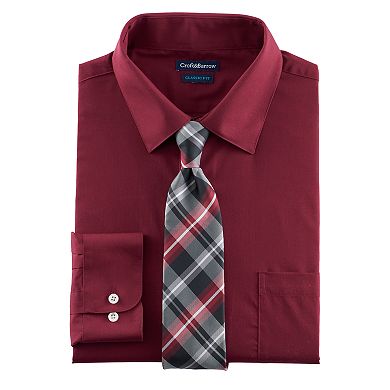 croft and barrow shirt and tie set