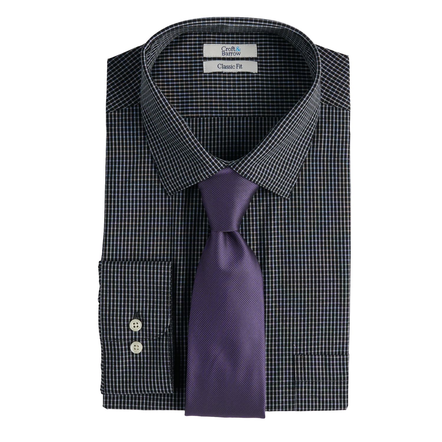 stretch collar dress shirt