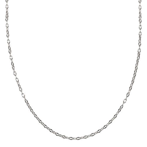 Sterling Silver Cable Chain Necklace 18 in.