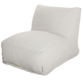 Majestic Home Goods Faux Sherpa Sheepskin Beanbag Chair Lounger